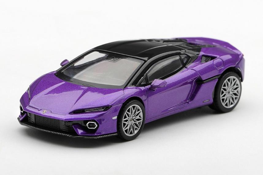 【2027年4月以降発売予定】 MINI GT MGT01394-R 1/64 Lamborghini Temerario Viola Pasifae RHD