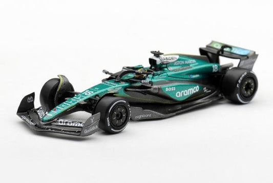 【2027年4月以降発売予定】 MINI GT MGT01413-L 1/64 Aston Martin AMR24 No.18 Las Vegas Grand Prix 2024 Lance Stroll