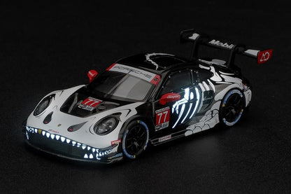 【2027年4月以降発売予定】 MINI GT MGT01436-L 1/64 Porsche 911 GT3 R (992) IMSA Petit Le Mans 2026 #77 AO Racing "Skeleton Rexy" LHD
