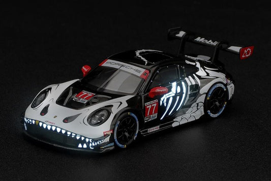 【2027年4月以降発売予定】 MINI GT MGT01436-L 1/64 Porsche 911 GT3 R (992) IMSA Petit Le Mans 2026 #77 AO Racing "Skeleton Rexy" LHD