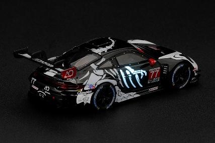【2027年4月以降発売予定】 MINI GT MGT01436-L 1/64 Porsche 911 GT3 R (992) IMSA Petit Le Mans 2026 #77 AO Racing "Skeleton Rexy" LHD