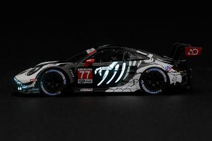 【2027年4月以降発売予定】 MINI GT MGT01436-L 1/64 Porsche 911 GT3 R (992) IMSA Petit Le Mans 2026 #77 AO Racing "Skeleton Rexy" LHD