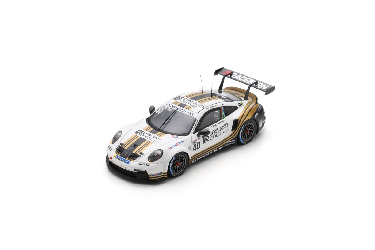 Spark UK040 1/43 Porsche 911 GT3 Cup No.40 Porsche Carrera Cup Great Britain Champion 2025 Andrew Rackstraw