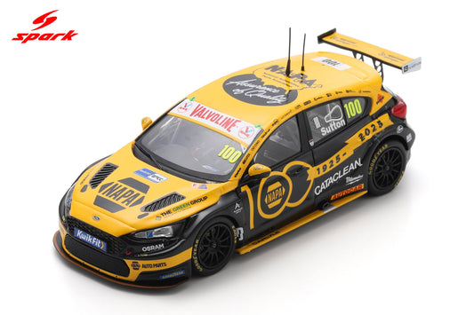 Spark UK041 1/43 NAPA Racing UK No.100 Ford Focus BTCC - Brands Hatch Indy 2025 - 100 Years of NAPA Ashley Sutton