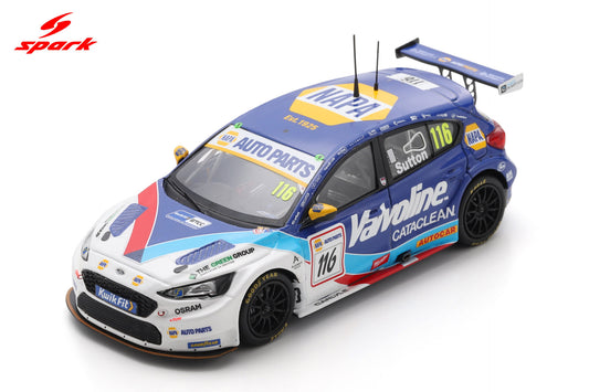 Spark UK048 1/43 NAPA Racing UK No.116 Ford Focus BTCC 2025 – Silverstone Ashley Sutton