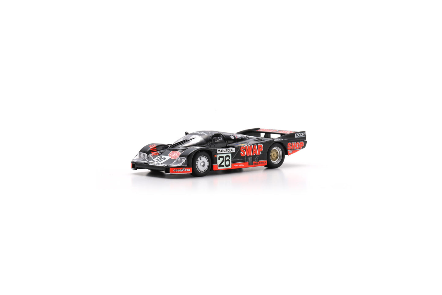 【2025年1月発売予定】 Spark Y319 1/64 Porsche 956 No.26 2nd Le Mans 24H 1984 J. Rondeau - J. Paul Jr - P. Henn