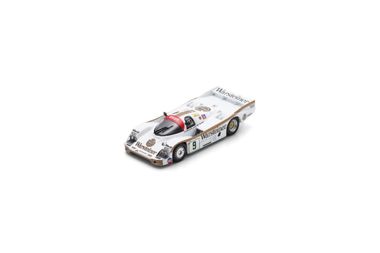 【2025年2月発売予定】 Spark Y321 1/64 Porsche 956 No.9 Le Mans 24H 1984 W. Brun - L. von Bayern - B. Akin