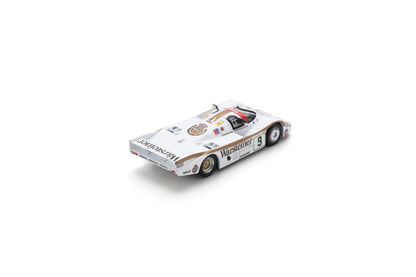 【2025年2月発売予定】 Spark Y321 1/64 Porsche 956 No.9 Le Mans 24H 1984 W. Brun - L. von Bayern - B. Akin