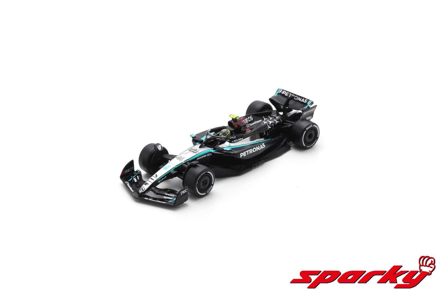 Spark Y364 1/64 Mercedes-AMG PETRONAS F1 Team No.44 W15 E Performance 2024 Lewis Hamilton