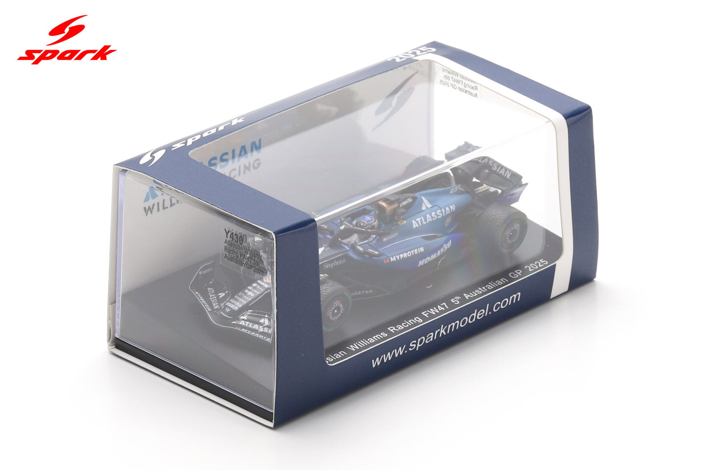 Spark Y430 1/64 Williams FW47 No.23 Williams Racing 5th Australian GP 2025 Alexander Albon