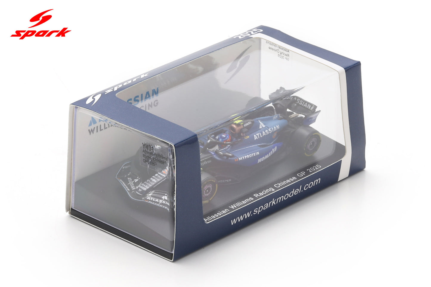Spark Y431 1/64 Williams FW47 No.55 Williams Racing Chinese GP 2025 Carlos Sainz