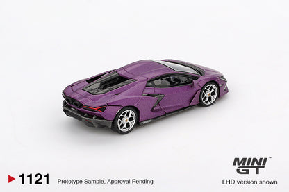 【2025年12月以降発売予定】 MINI GT MGT01121-R 1/64 ランボルギーニ レヴエルト Viola 30th Matte(パープル)(右ハンドル)