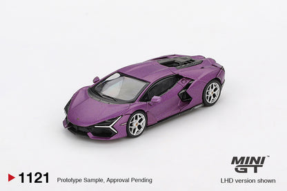 【2025年12月以降発売予定】 MINI GT MGT01121-R 1/64 ランボルギーニ レヴエルト Viola 30th Matte(パープル)(右ハンドル)