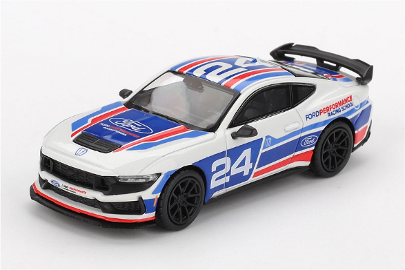 【2026年5月以降発売予定】 MINI GT MGT01172-L 1/64 フォード マスタング ダークホース #24 Ford Performance Racing School