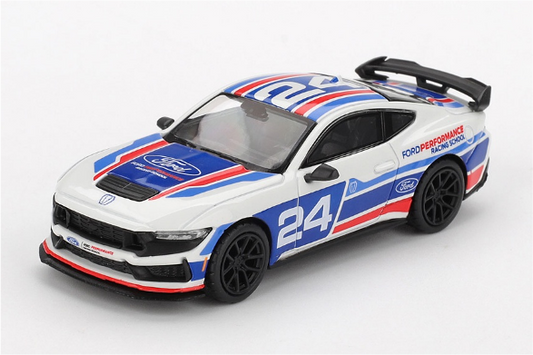 【2026年5月以降発売予定】 MINI GT MGT01172-L 1/64 フォード マスタング ダークホース #24 Ford Performance Racing School