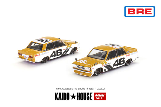 MINI GT KHMG052 1/64 ダットサン 510 ストリート  BRE510 V3 KAIDO HOUSE(左ハンドル)