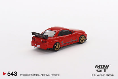 MINI GT MGT00543-R 1/64 トミーカイラ R RZ レッド(右ハンドル）