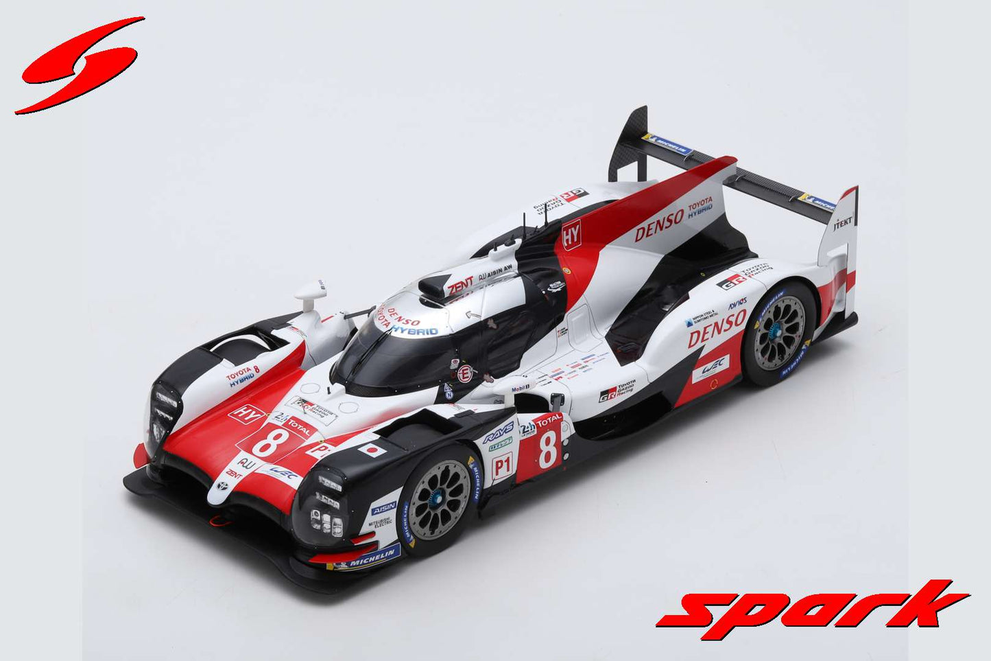 Spark 18LM18 1/18 TOYOTA TS050 Hybrid No.8 TOYOTA GAZOO Racing Winner 24H Le Mans 2018 S. Buemi - K. Nakajima - F. Alonso