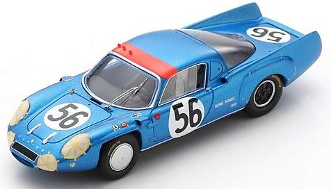 Spark S5691  1/43 Alpine A210 No.56 24H Le Mans 1967 G. Larrousse - P. Depailler