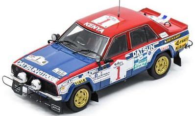 【2024年3月発売予定】Spark S7767 1/43 Datsun 160J No.1 Winner Safari Rally 1980 S. Mehta - M. Doughty