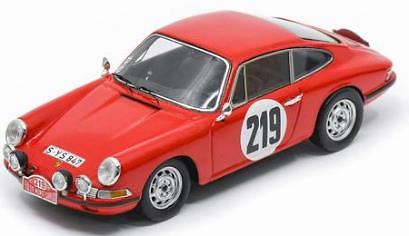 【2024年3月発売予定】Spark S6607 1/43 Porsche 911S 2.0 No.219 3rd Rally Monte Carlo 1967 V. Elford - D. Stone