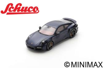 Schuco 450052500 1/18 Porsche 911 Turbo S (Type 992) 2021 -  Night Blue Metallic