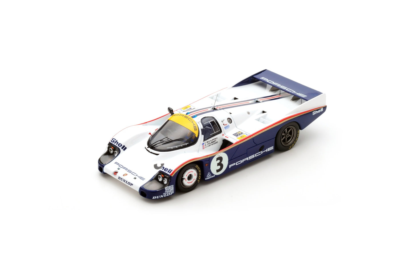 Spark 43LM83 1/43 Porsche 956 No.3 Winner 24H Le Mans 1983 A. Holbert - H. Haywood - V. Schuppan