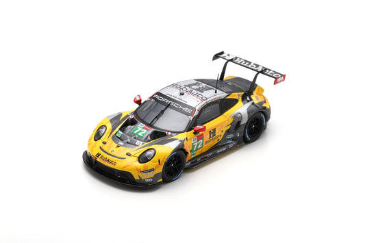 Spark Y270 1/64 Porsche 911 RSR-19 No.72 Hub Auto Racing 1st Hyperpole LMGTE Pro class 24H Le Mans 2021 D. Vanthoor - A. Parente - M. Martin