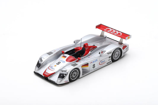 【2023年9月発売予定】 Spark 18LM00 1/18 Audi R8 No.8 Winner 24H Le Mans 2000
T. Kristensen - E. Pirro - F. Biela