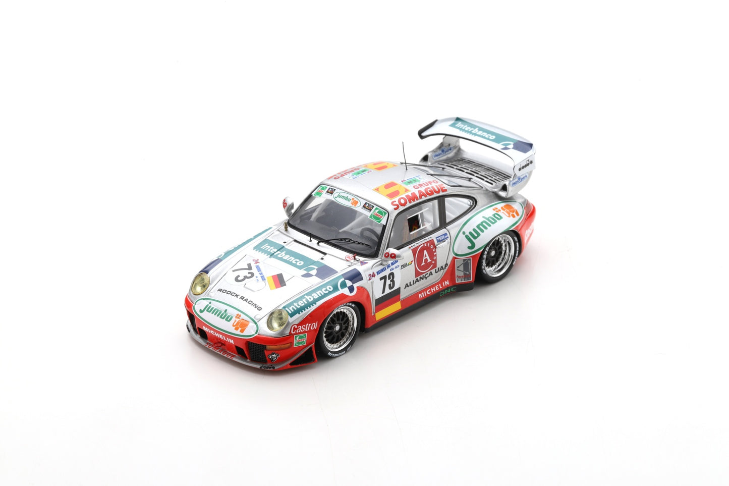 Spark S9909 1/43 Porsche GT2 No.73 11th 24H Le Mans 1997M. Mello-Breyner - P. Mello-Breyner - T. Mello-Breyner
