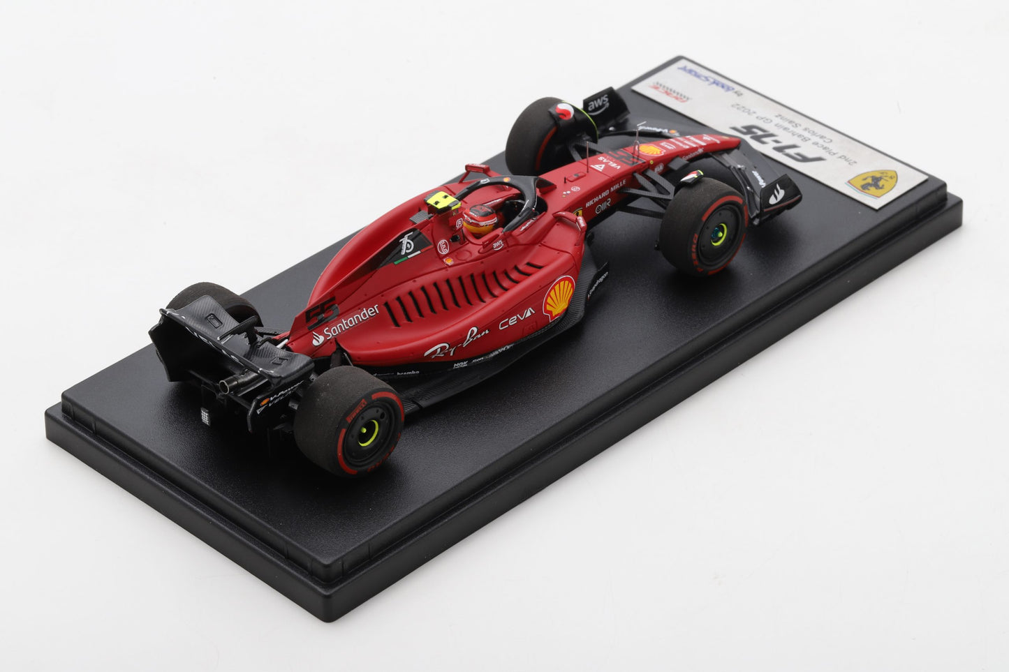 Looksmart LSF1042 Ferrari F1-75 No.55 2nd Bahrain GP 2022 Carlos Sainz Jr.