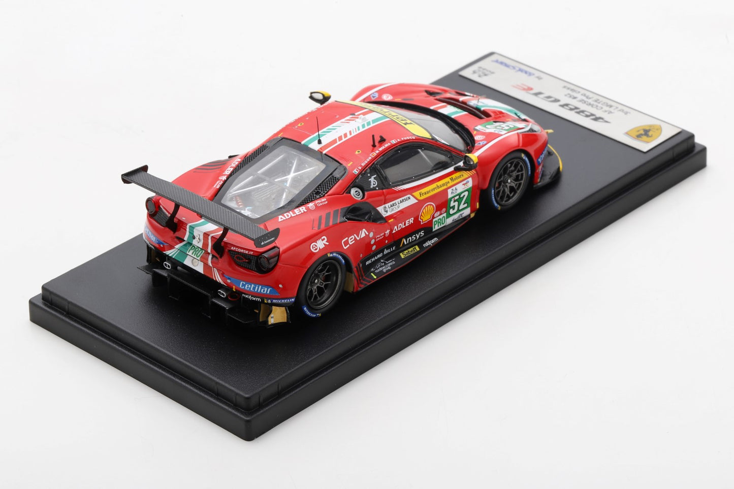 LookSmart LSLM140 1/43 Ferrari 488 GTE EVO No.52 - AF Corse - 3rd LMGTE Pro class 24H Le Mans 2022M. Molina - A. Fuoco - D. Rigon