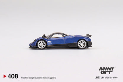 MINI GT MGT00408-L 1/64 パガーニ ゾンダ F アルゼンチンブルー(左ハンドル)