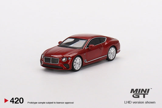 MINI GT MGT00420-R 1/64 ベントレー コンチネンタル GT スピード 2022 キャンディレッド(右ハンドル)