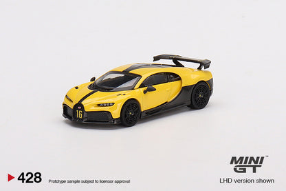 MINI GT MGT00428-L 1/64 ブガッティ シロン ピュールスポール イエロー(左ハンドル)