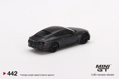 MINI GT MGT00442-L 1/64 ベントレー コンチネンタル GT スピード 2022 アンスラサイト サテン(左ハンドル)