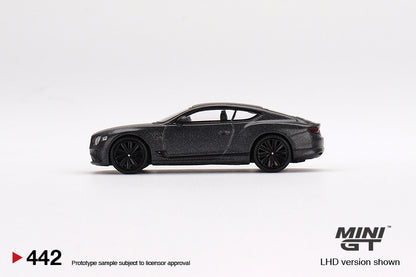 MINI GT MGT00442-R	 1/64 ベントレー コンチネンタル GT スピード 2022 アンスラサイト サテン(右ハンドル)