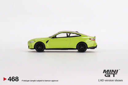 MINI GT MGT00468-L 1/64 BMW M4 コンペティション (G82) サンパウロイエロー (左ハンドル)