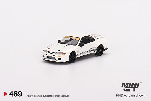 MINI GT MGT00469-R 1/64 Top Secret Nissan スカイライン GT-R  VR32 ホワイト(右ハンドル)