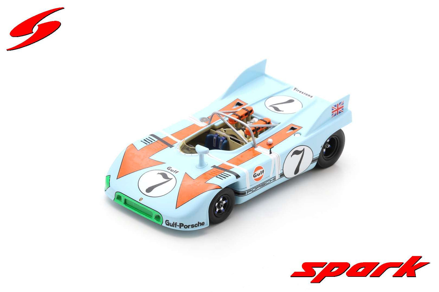Spark S2330 1/43 Porsche 908/03 No.7 Targa Florio 1971 J. Siffert - B. Redman