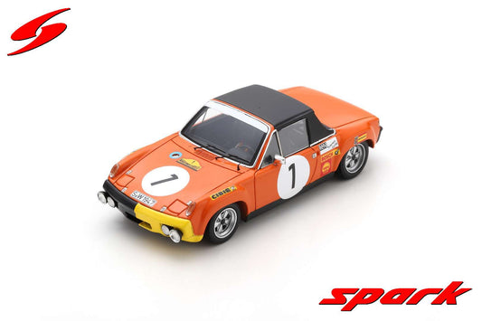 【取寄せ品】Spark S2864 1/43 Porsche 914/6 No.1 Winner Marathon de la Route 1970 G. Larrousse - H. Marko - C. Haldi