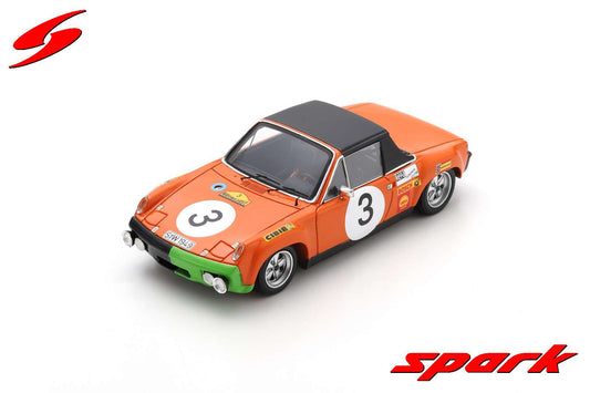 【取寄せ品】Spark S2865 1/43 Porsche 914/6 No.3 2nd Marathon de la Route 1970 B. Waldegaard - A. Andersson - G. Chasseuil