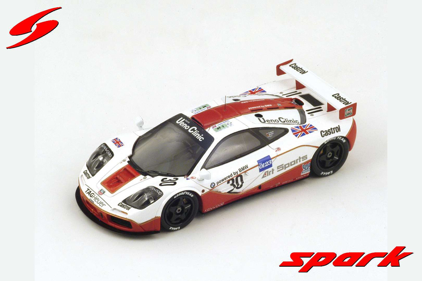 Spark S4405 1/43 McLaren F1 GTR No.30 4th Le Mans 1996  J. Nielsen - T. Bscher - P. Kox