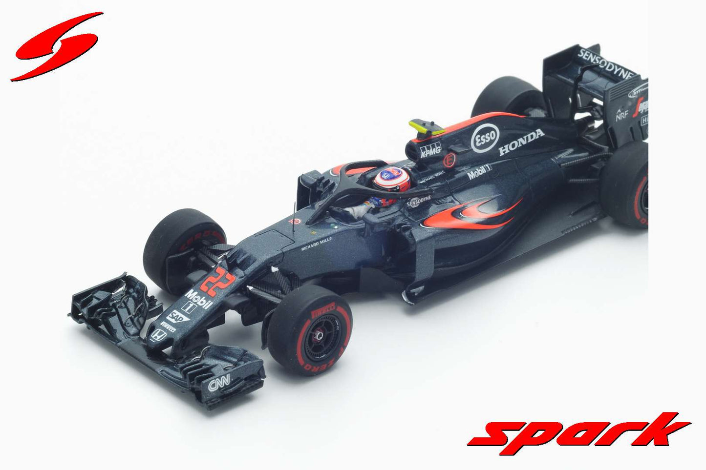 Spark S5022 1/43 McLaren MP4-31 No.22 ‘Halo’ Test Italian GP 2016  Jenson Button