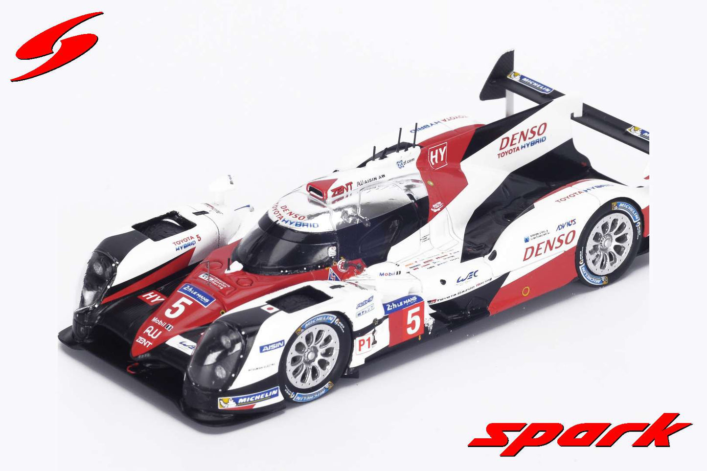 Spark S5102 1/43 Toyota TS050 Hybrid No.5 LMP1 HY Le Mans 2016  Toyota Gazoo Racing A. Davidson - S. Buemi - K. Nakajima