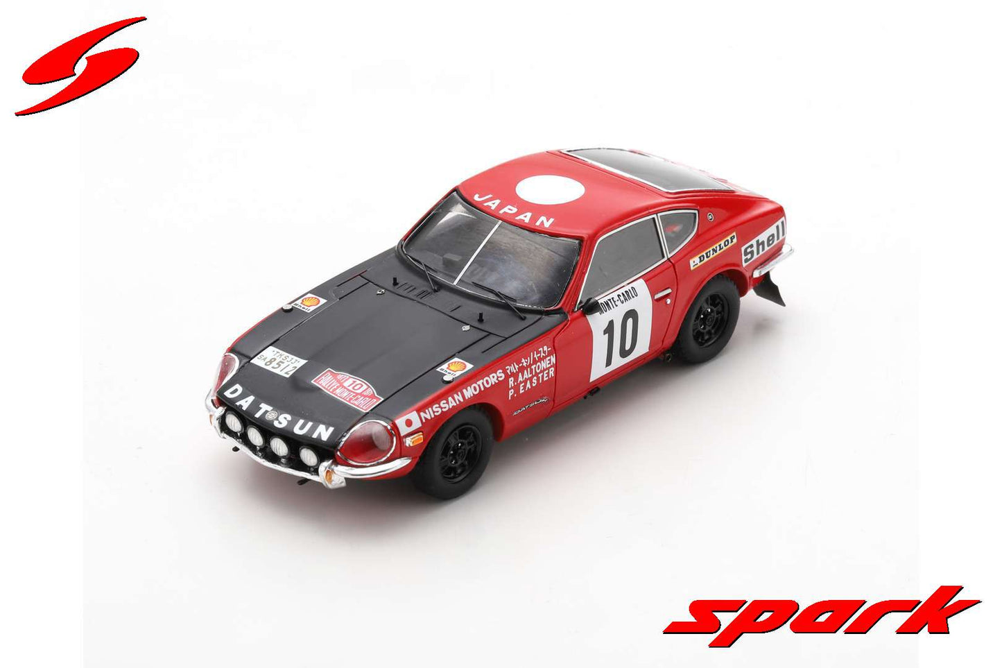 【取寄せ品】Spark S6286 1/43 Datsun 240Z No.10 18th Monte Carlo 1973 R. Aaltonen - P. Easter