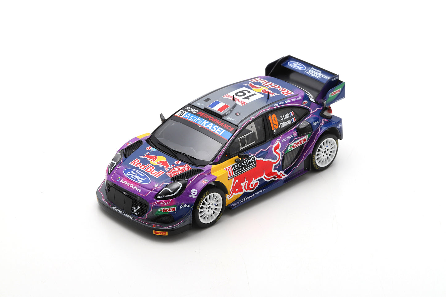 Spark S6697 1/43 Ford Puma Rally1 #19 M-SPORT Ford World Rally Team 優勝 Rally Monte Carlo 2022 Sebastien Loeb - Isabelle Galmiche