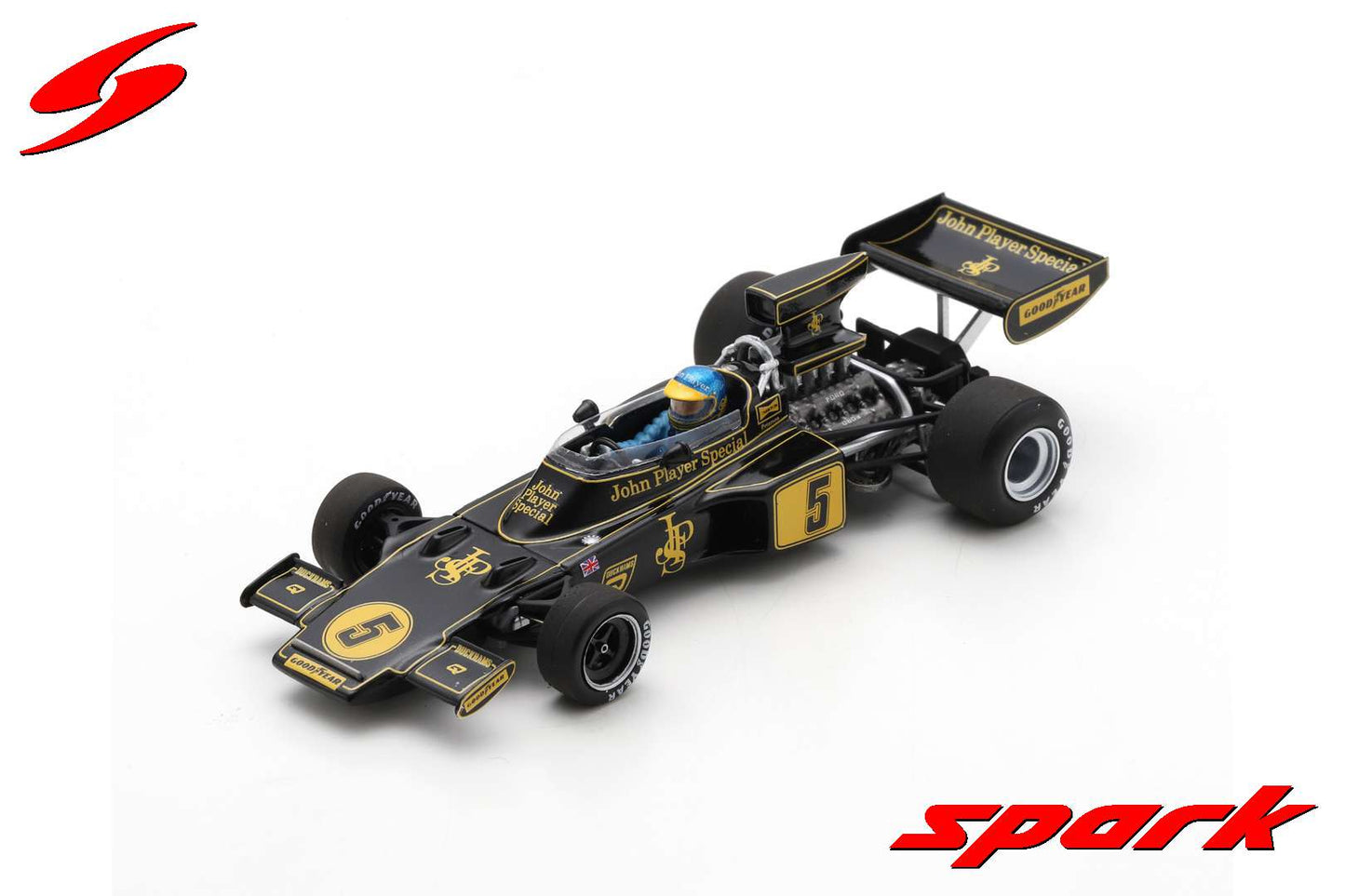 Spark S7298 1/43 Lotus 72E No.5 5th US GP 1975 Ronnie Peterson