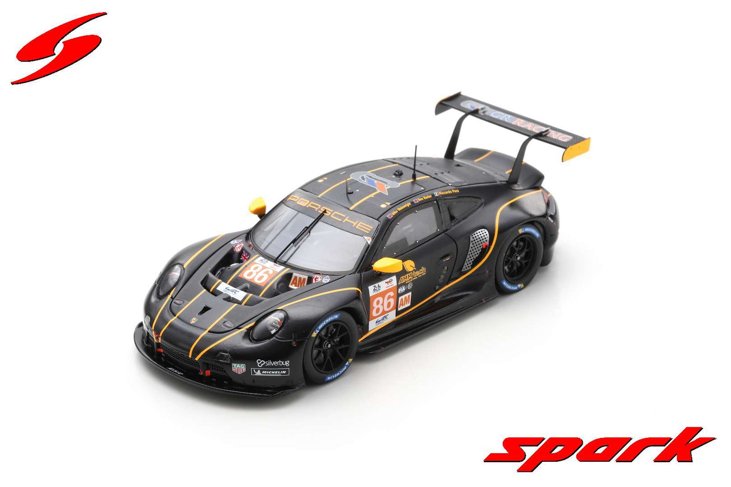 Spark S8652 1/43 Porsche 911 RSR-19 No.86 GR Racing 24H Le Mans 2022 M. Wainwright - R. Pera - B. Barker