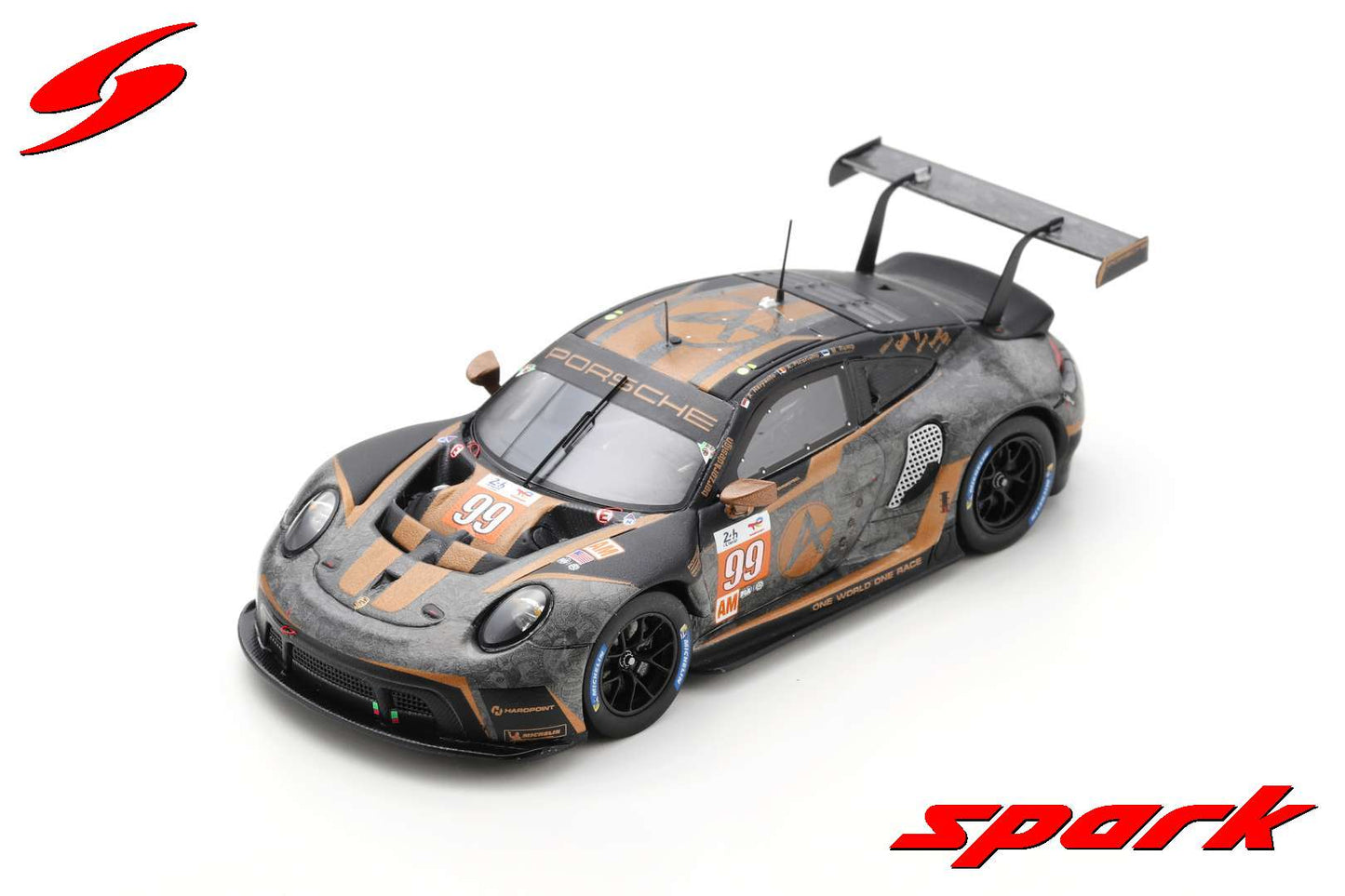 Spark S8656 1/43 Porsche 911 RSR-19 No.99 Hardpoint Motorsport 24H Le Mans 2022 A. Haryanto - A. Picariello - M. Rump